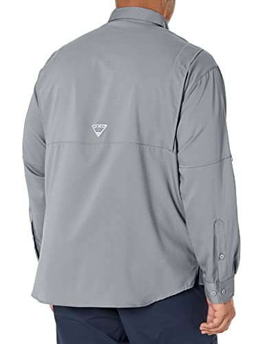 Columbia Mens PFG Tamiami Long Sleeve Fishing Shirt - Cool Grey - Image 2