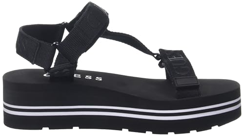 Guess Women's AVIN Wedge Sandal - Black, Size 6 - Image 4