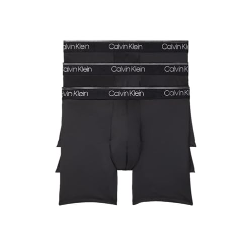Calvin Klein Men's Micro Stretch 3-Pack Boxer Briefs - Black