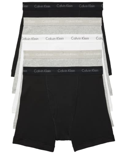 Calvin Klein Men's Cotton Classics Boxer Brief 5-Pack - Comfortable Everyday Essentials