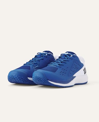 WILSON Men's Rush Pro Ace Pickler Shoe - Deja Vu Blue/White/Black, Size 9 - Image 13