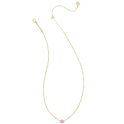 Kendra Scott Mini Elisa Satellite Pendant Necklace in Fuchsia - Image 2