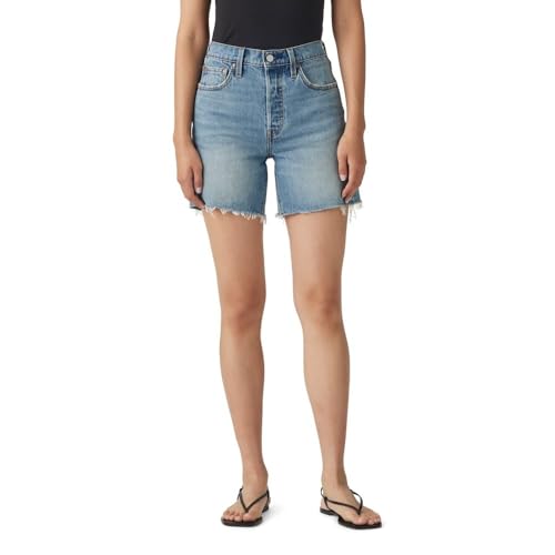 Levi's Women's 501 Mid Thigh Short, Ticked and Untied