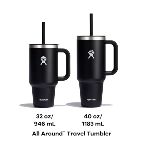 Hydro Flask 40 Oz Insulated Travel Tumbler - Black - Image 9