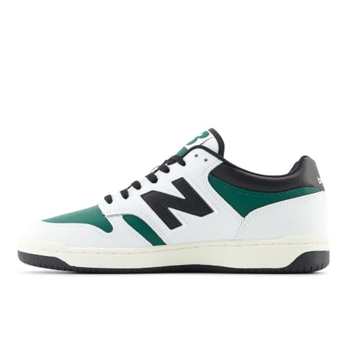 New Balance Men's 480 V1 Sneaker, White/Marsh Green/Black, 6.5 - Image 2