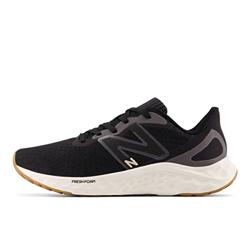 New Balance Women's Fresh Foam Arishi V4 Running Shoe - Black/Light Gold Metallic/Gum - Image 9