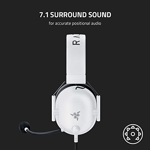 Razer BlackShark V2 X: Lightweight 7.1 Gaming Headset, White - Image 6