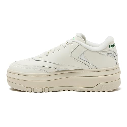 Reebok Women's Club C Extra Sneaker - Chalk/Glen Green, Size 8 - Image 3