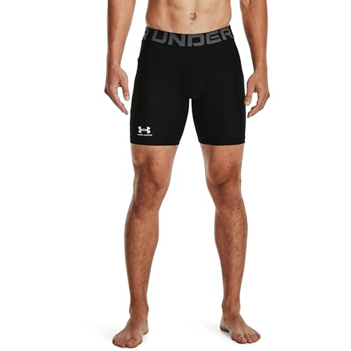 Under Armour Men's Armour HeatGear Compression Shorts - Black/Pitch Gray, X-Large