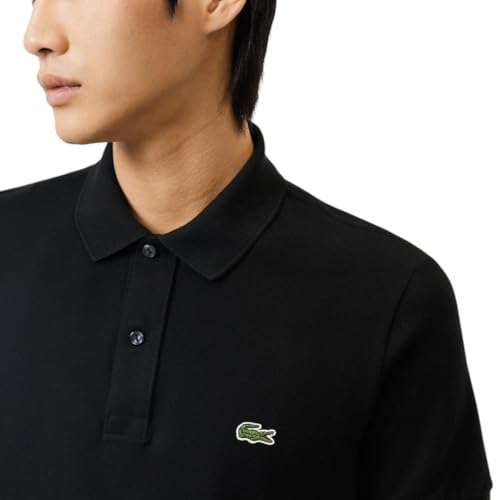 Lacoste Men's Slim-Fit Polo Shirt - Black, Large - Image 2