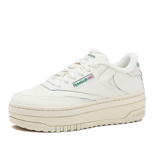 Reebok Women's Club C Extra Sneaker - Chalk/Glen Green, Size 8