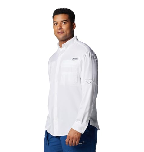 Columbia Men's PFG Tamiami Long Sleeve Fishing Shirt - White, XX-Large - Image 4