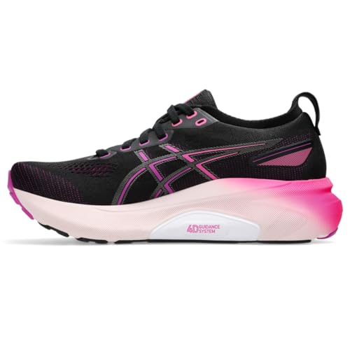 ASICS Women's Gel-Kayano 31 Running Shoes - Black/Bold Magenta - Image 4