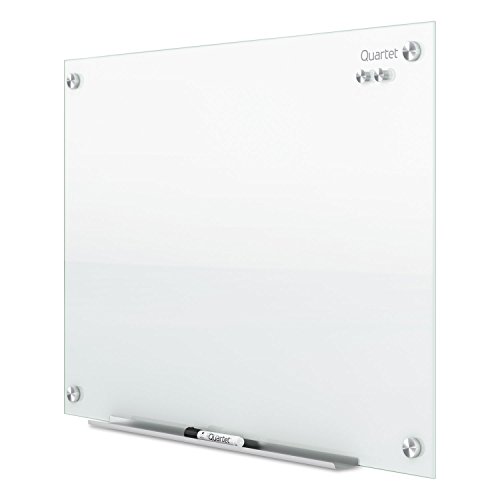Quartet Magnetic Glass Dry Erase White Board, Frameless 24'' x 18'' - Image 4