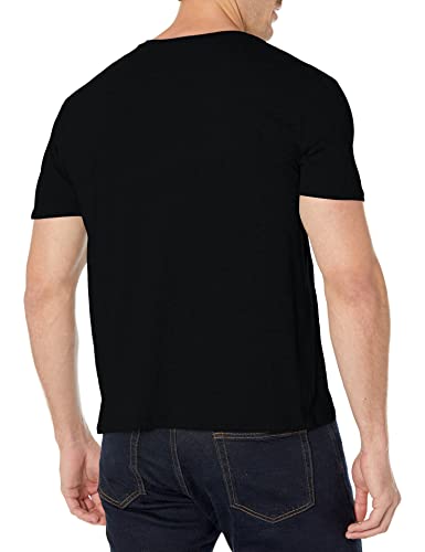 Lacoste Men's Short Sleeve V-Neck Pima Cotton T-Shirt - Black, Medium - Image 4