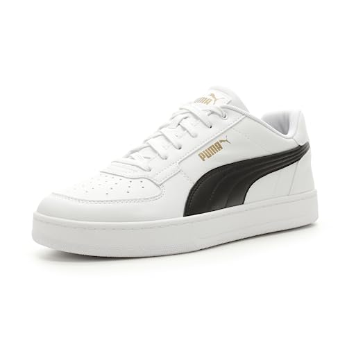 PUMA Mens Caven 2.0 Sneaker - White/Black-Gold
