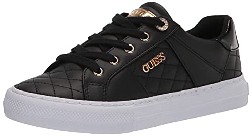 Guess Women's Loven Sneaker in Black, Size 8.5