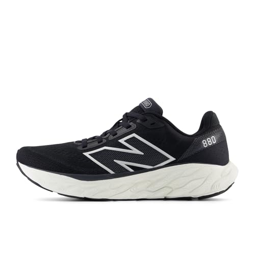 New Balance Women's W880V14 Running Shoe - Black/Sea Salt/Silver Metallic - Image 4