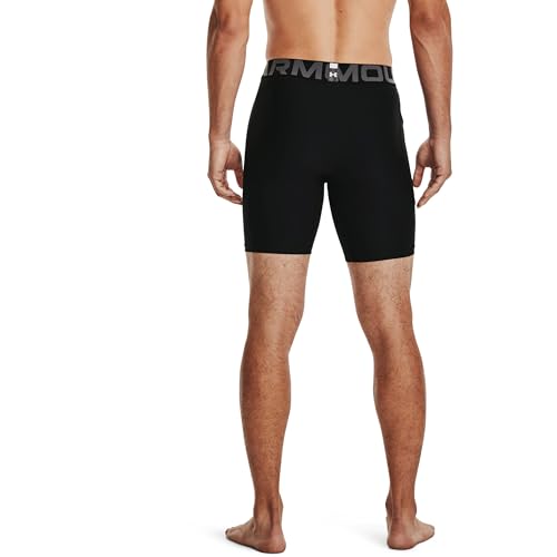 Under Armour Men's Armour HeatGear Compression Shorts - Black/Pitch Gray, X-Large - Image 2