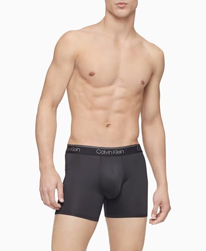 Calvin Klein Men's Micro Stretch 3-Pack Boxer Briefs - Black - Image 2
