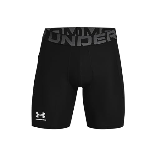 Under Armour Men's Armour HeatGear Compression Shorts - Black/Pitch Gray, X-Large - Image 5