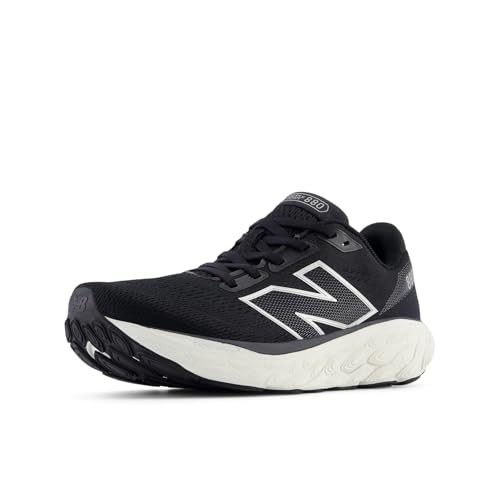 New Balance Women's W880V14 Running Shoe - Black/Sea Salt/Silver Metallic
