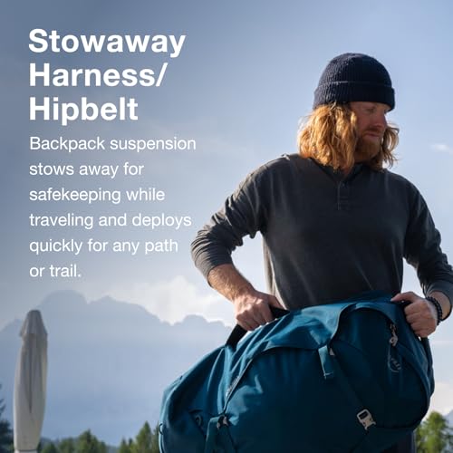 Osprey Farpoint 55L Travel Backpack for Men - Tunnel Vision Grey - Image 5