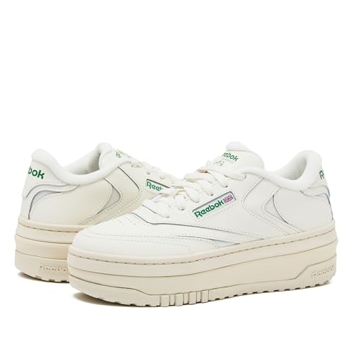 Reebok Women's Club C Extra Sneaker - Chalk/Glen Green, Size 8 - Image 6