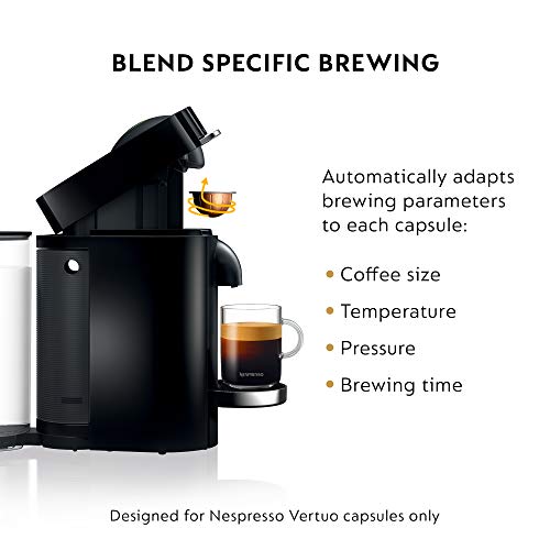 Nespresso VertuoPlus Deluxe Coffee & Espresso Machine - Black - Image 5