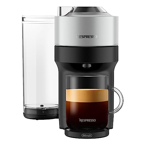 Nespresso Vertuo Pop+ Deluxe Coffee & Espresso Machine in Silver