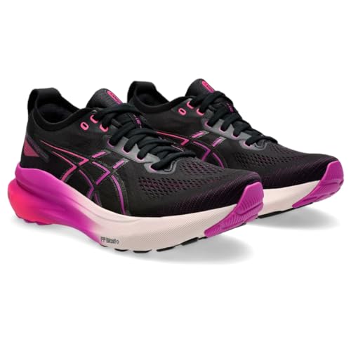 ASICS Women's Gel-Kayano 31 Running Shoes - Black/Bold Magenta - Image 2