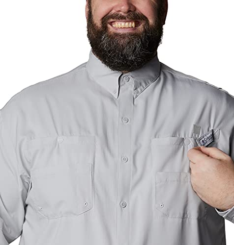 Columbia Mens PFG Tamiami Long Sleeve Fishing Shirt - Cool Grey - Image 7
