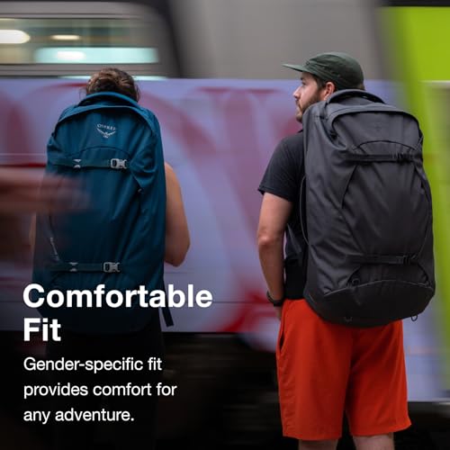 Osprey Farpoint 55L Travel Backpack for Men - Tunnel Vision Grey - Image 6