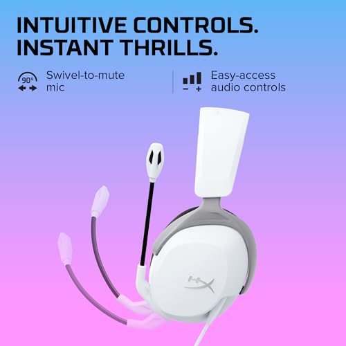 HyperX Cloud Stinger 2 Core - Over-Ear Gaming Headset for Playstation (White) - Image 4