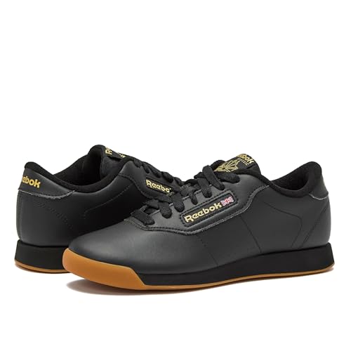 Reebok Women's Princess Wide Fashion Shoes – Black/Gum, Size 8 M US - Image 7