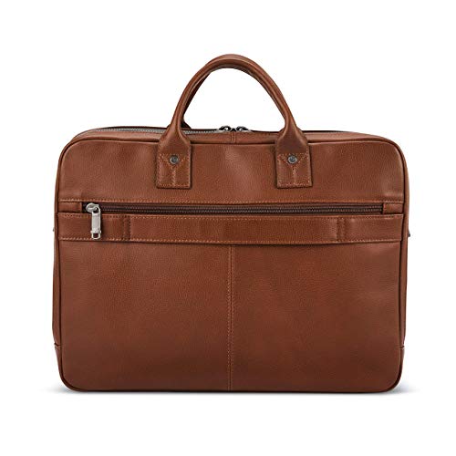 Samsonite Leather Toploader Briefcase - Cognac - Image 2