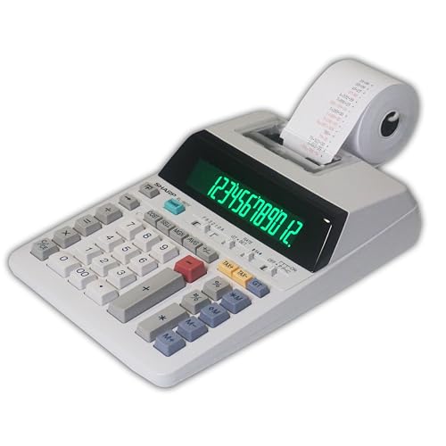 Sharper Image 12-Digit Printing Calculator with Fluorescent Display - Image 3