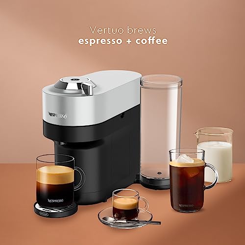 Nespresso Vertuo Pop+ Deluxe Coffee & Espresso Machine in Silver - Image 3