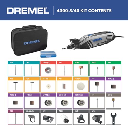 Dremel 4300 High Performance Rotary Tool Kit with LED Light - Image 8