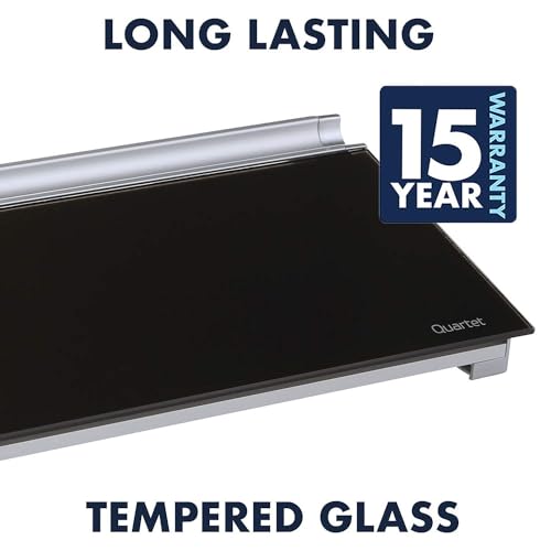 Quartet Glass Dry-Erase Desktop Board with Hidden Storage - Image 7