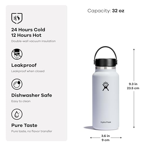 Hydro Flask Wide Flex Cap 32 Oz - Leakproof & Insulated - Image 3