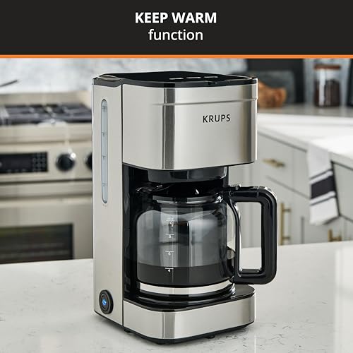 KRUPS 10-Cup Drip Coffee Maker - Sleek & Smart Design - Image 4