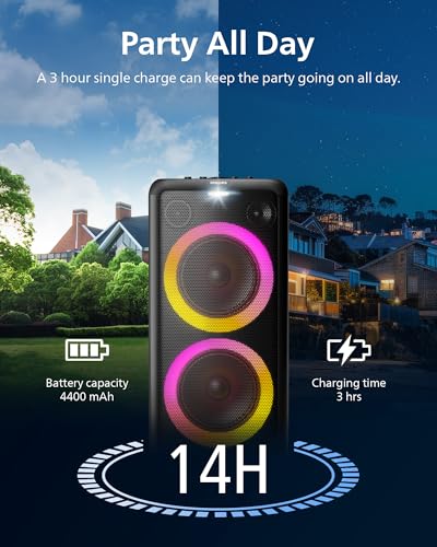 Philips X5206 Bluetooth Party Speaker with Exciting Light Show & Karaoke - Image 3