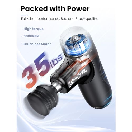 BOB AND BRAD Q2 Mini Massage Gun - Compact Deep Tissue Muscle Massager - Image 3