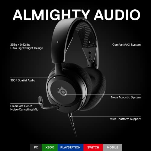 SteelSeries Arctis Nova 1 Gaming Headset - Multi-System Compatibility - Image 2