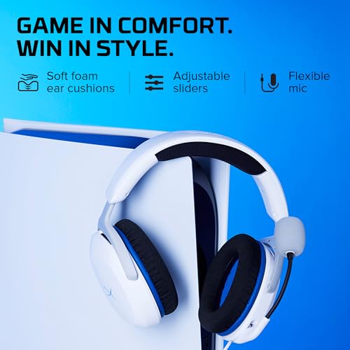 HyperX Cloud Stinger 2 Core - Over-Ear Gaming Headset for Playstation (White) - Image 5