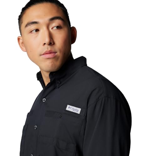 Columbia PFG Long Sleeve Tamiami II Fishing Shirt - Black - Image 5