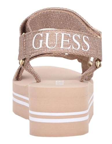 Guess Women's AVIN Wedge Sandal in Rose Gold - Image 3
