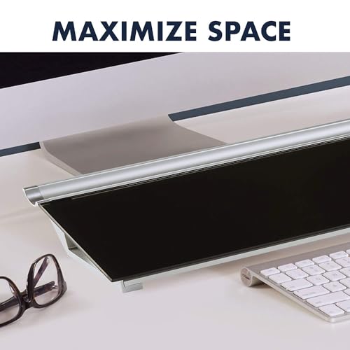 Quartet Glass Dry-Erase Desktop Board with Hidden Storage - Image 3