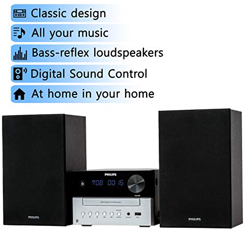 Philips Bluetooth Stereo System - Compact, Versatile, & Retro Sound - Image 2